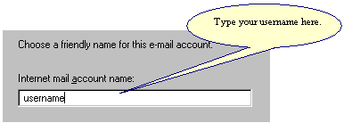 Type your username for your friendly name.